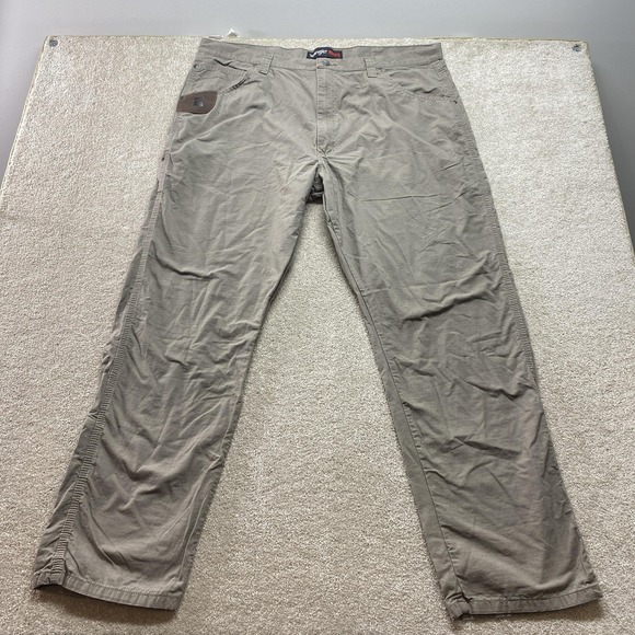 Wrangler Riggs Workwear Pants Mens 42x34 Gray Ripstop Carpenter Work 3W45DK - Picture 1 of 12